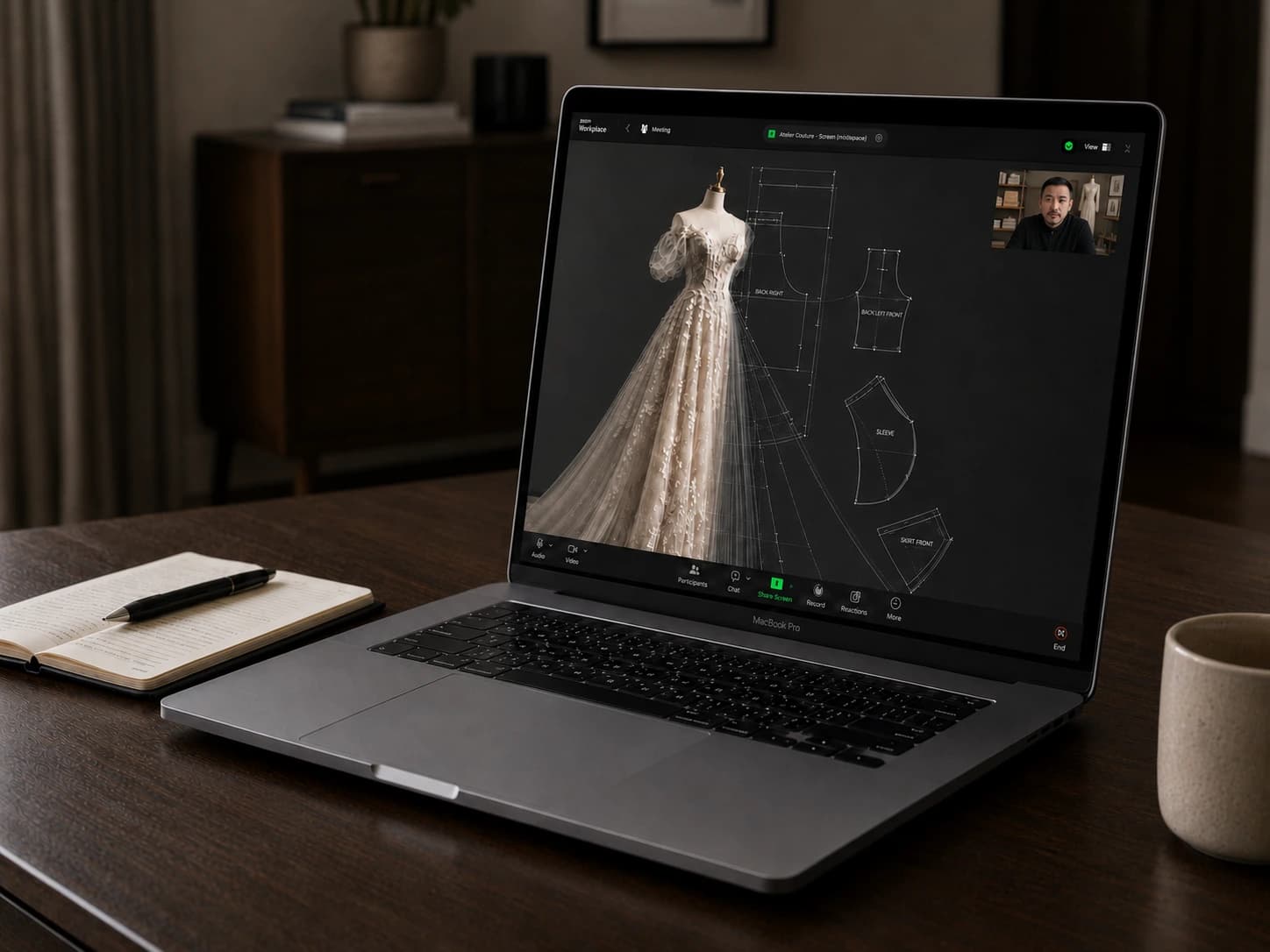 Online consultation with our couturière